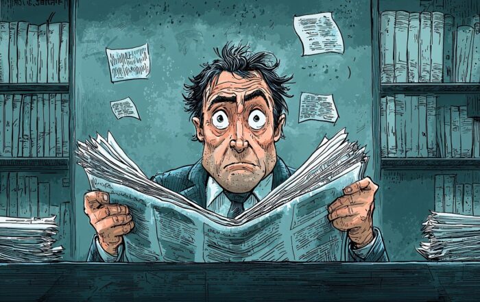 ai generated, newspaper, cartoon, reading, finance, reaction, news, humor, vintage, classic, man, editorial, expression, exaggerated, surprised, economy, business, media, shocked, sketch, old, crisis, journalism, drawing, satire