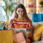 shopping, woman, fashion, bags, people, shop, smile, shopper, lifestyle, mall, store, clothes, sale, shopaholic, retail, buying buying, person, holding, beauty, customer customer, looking, happiness happiness, dress